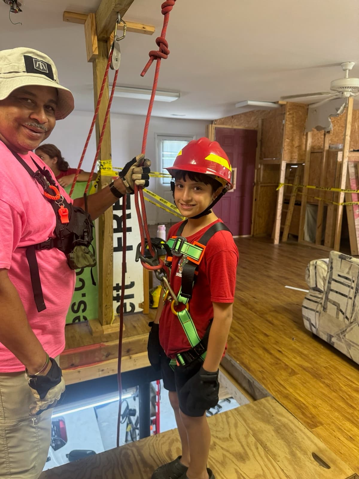 Rope rescue training