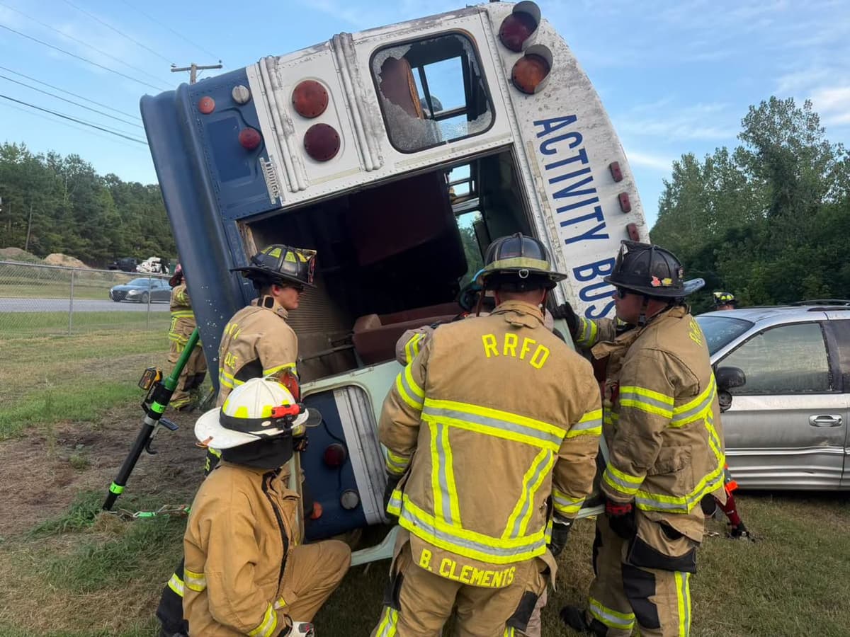Gaston Members Train for Overturned Bus Rescue