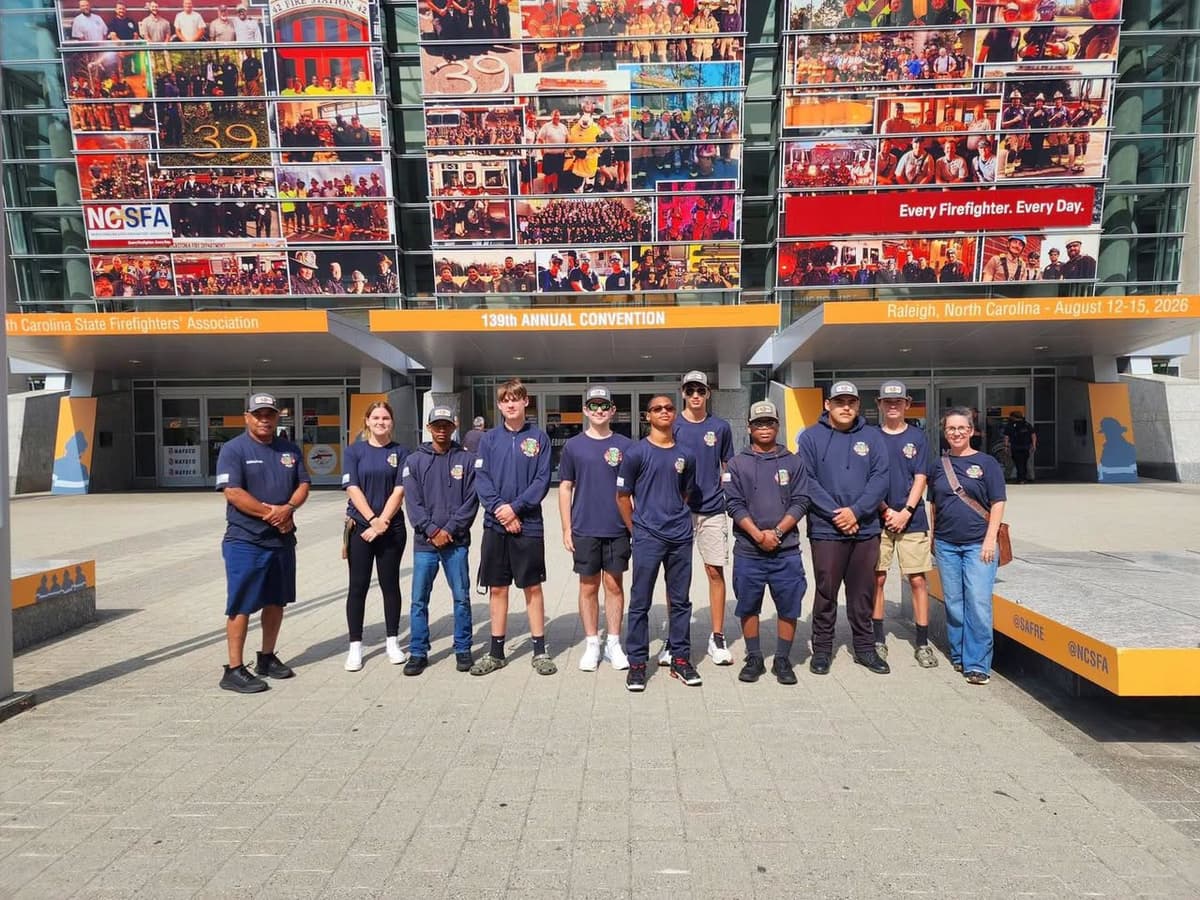 Gaston Cadets Visit Fire Rescue Expo and District Office
